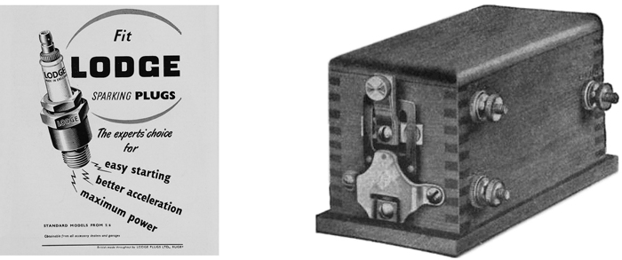 Automobile ignition coil & spark plug